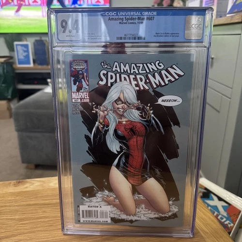 AMAZING SPIDER-MAN #607 CGC 9.4 CLASSIC CAMPBELL BLACK CAT COVER