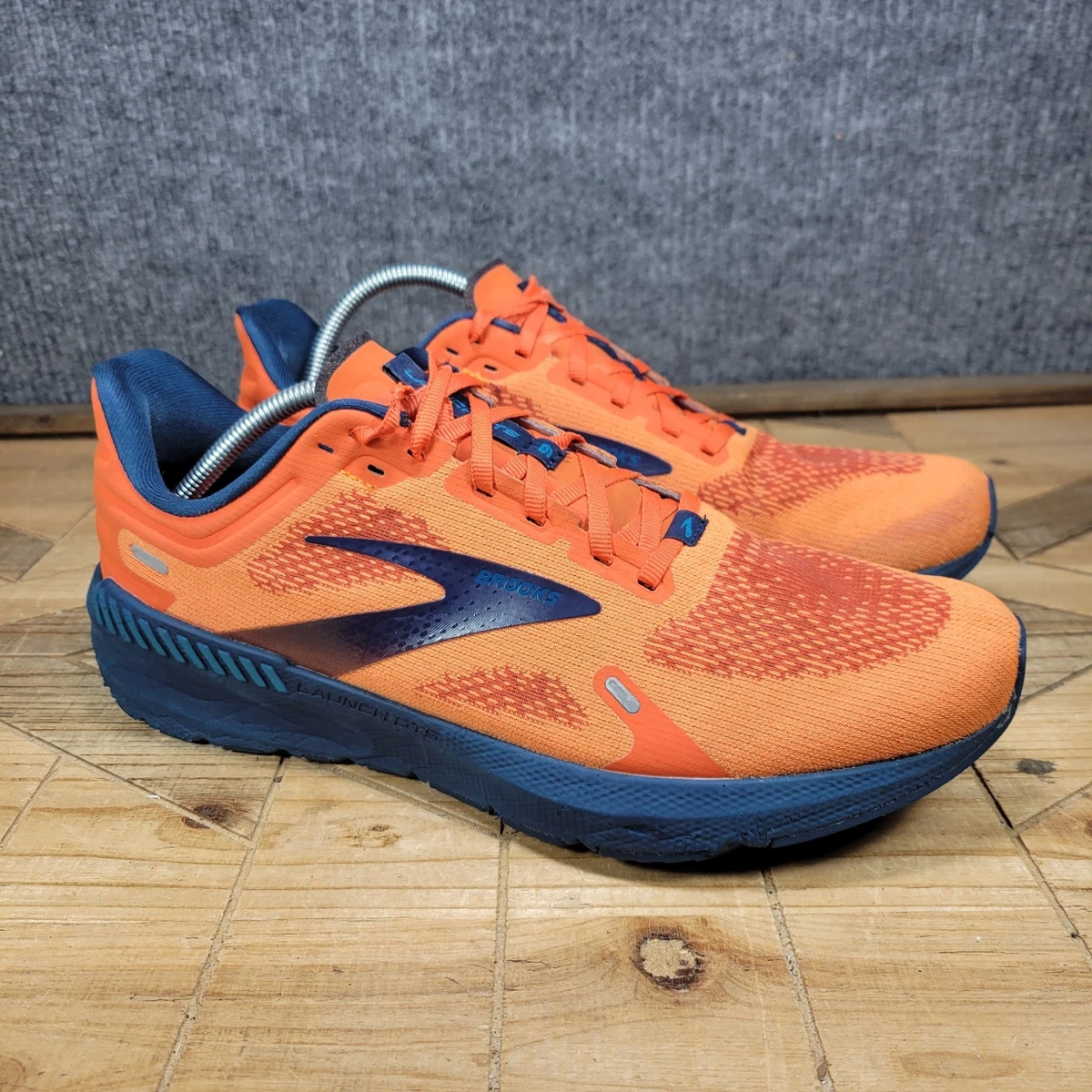 Brooks Launch GTS 9 Mens 11.5 Speed Orange Blue Running Shoes  1103871D854 Brooks Launch 9 GTS Orange Running Shoes 1103871D854 Men 11D  main image 4