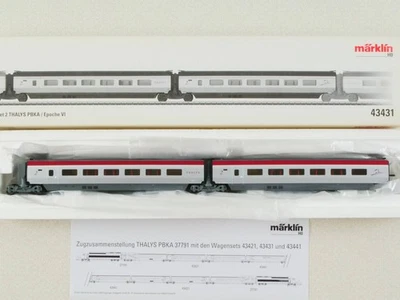 Märklin 43431 Ergänzungs-Set 2 zum THALYS PBKA 37791 wie NEU! OVP 1707-12-15 - Bild 1 von 4