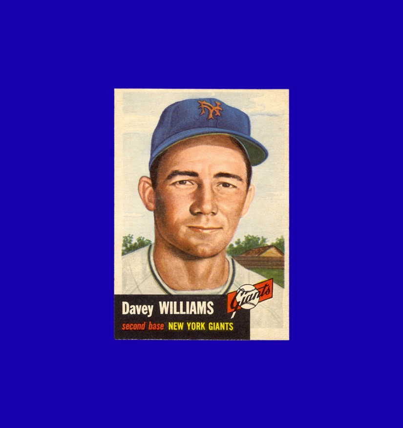 1953 Topps Davey Williams #120 - New York Giants - NM-MT+