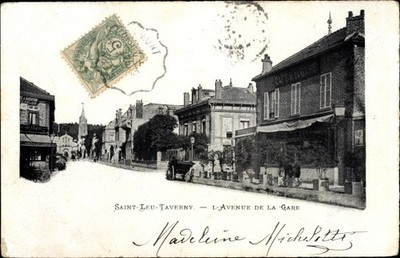 Postcard Saint Leu la Forêt Val d'Oise, L'Avenue de la Gare - 2527745