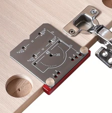 1pcs 35mm Woodworking Hinge Drill Guide Tool for Cabinet Door Mounting - NEW