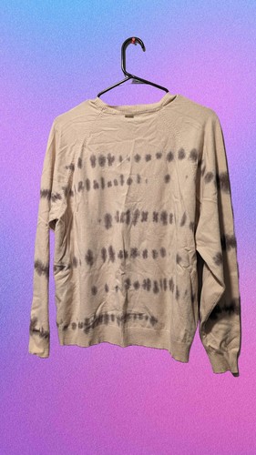 Volcom Women's Sweater I Dye 4 This Sweater - Sand Pullover Cardigan Large - Picture 3 of 5