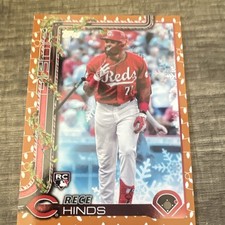 Topps 2025 Series 1 Rece Hinds Rookie #217 Cincinnati Reds Baseball Card