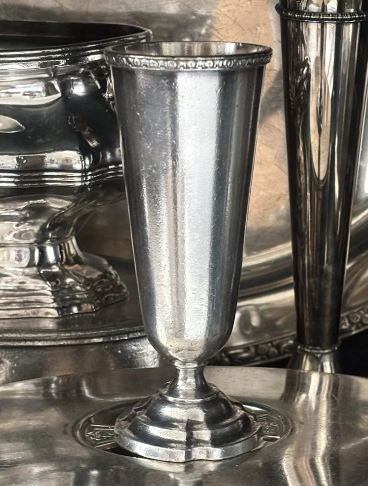 Jarrón de colección con placa de plata “Benjamin Franklin” artículo de coleccionista raro de hotel Foto 4 de 4