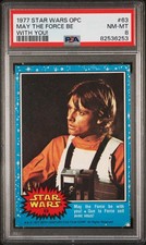 1977 O-PEE-CHEE OPC STAR WARS #63 LUKE SKYWALKER ROOKIE PSA 8 NM-MINT POP 8!!!!!