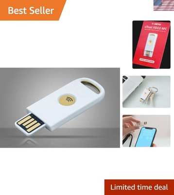 Compact uTrust FIDO2 NFC Security Key - USB-A/C, 16GB, Multi-Protocol Support