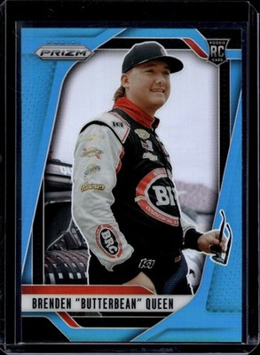 2025 Panini Prizm NASCAR Racing #8 Brenden Queen Carolina Blue Prizm #40/49 RC