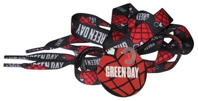 Green Day Grenades CD Visionary (2004) Licensed Red & Black Shoelaces
