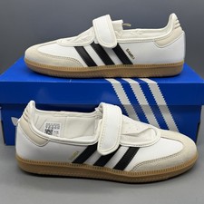 Adidas Originales Samba Mary Jane Niños 7 Mujeres 8 Blanco Zapatos Informales Suela de Goma Nuevos con Etiquetas