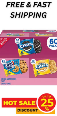 Nabisco Sweet Treats Cookie Variety Pack, OREO & CHIPS AHOY (60 pk) Free Ship