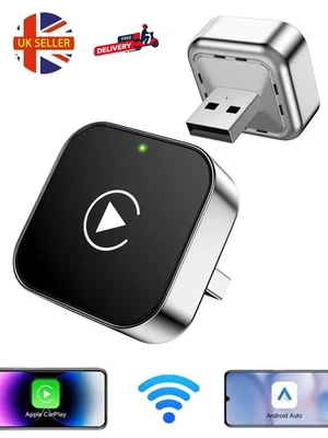 2in1 CarPlay Android Iphone Wireless Auto Adapter USB Dongle Connect Box