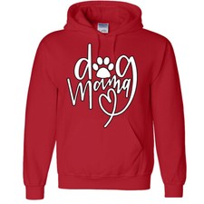 Dog Mama Hoodie Funny Cute Dogs Pets Owner Furry friends family Heart paws love