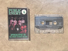 Public Enemy Apocalypse 91 The Enemy Strikes Black Cassette Tape Original Case
