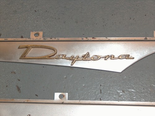 1962 Studebaker Daytona Lark 2 Door Quarter Panel Trim Emblem Script Pair - Picture 5 of 14