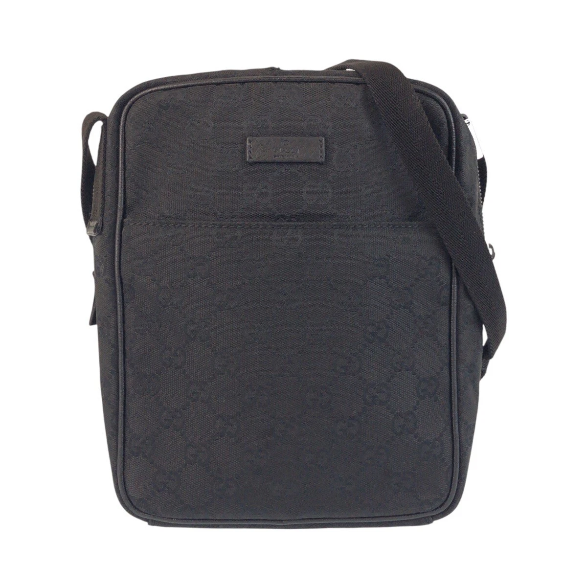 GUCCI 122759 Sac à bandoulière Pochette noir noir GG toile GG