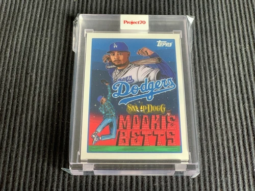 2021 TOPPS PROJECT 70 #89 MOOKIE BETTS / SNOOP DOGG *ENCASED ART*  DODGERS