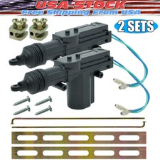 2x Universal Car Auto Heavy Duty Power Slave Door Lock Actuator Motor 2 Wire 12v