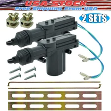 2x Universal Car Auto Heavy Duty Power Slave Door Lock Actuator Motor 2 Wire 12V