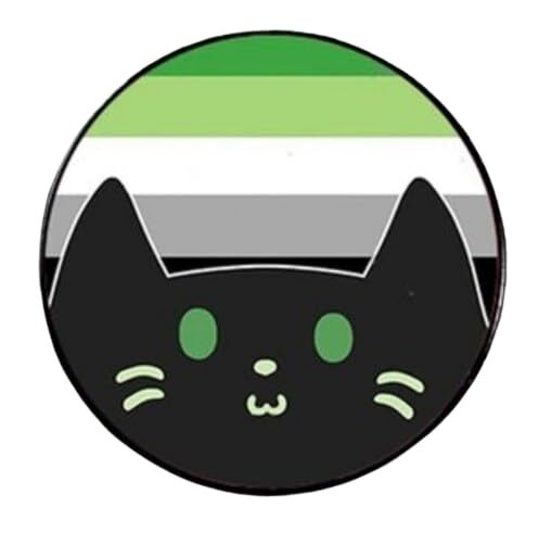 Aromantic Pride Rights Cat Kitten Flag Colors LGBTQ Cute Kawaii