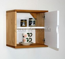 Hängeschrank mit Tür TOM 39x39x26cm Fichte massiv 2farbig gelaugt geölt weiß gew