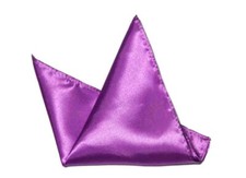 New Eksel Pocket Square Purple Silk Blend Men's