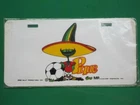 1986 MEXICO XIII SOCCER WORLD CUP PIQUE MASCOT FOOTBALL FUTBOL LICENSE PLATE