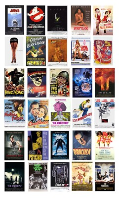 1/87 HO scale model movie theater posters