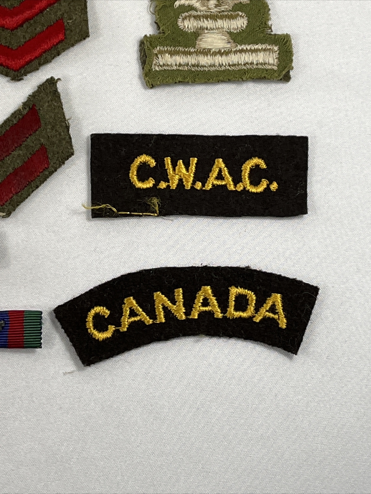 Canadian WW2 Medals Pins Lanyards Lot authentic Canada Wear usage shoulder flash eBay