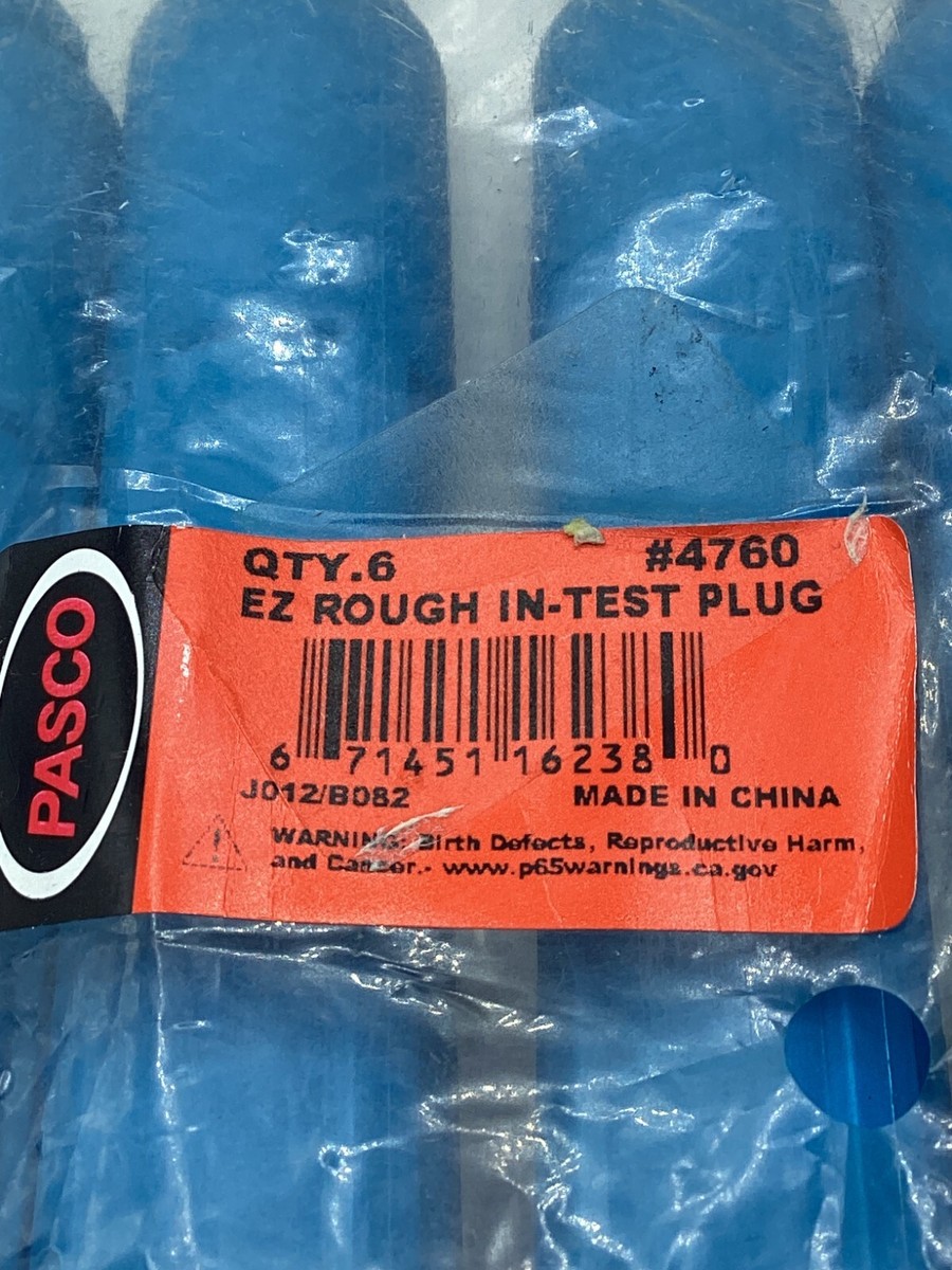 Pack of 6 Genuine Pasco 4760 EZ Rough In-Test Plug Blue | eBay