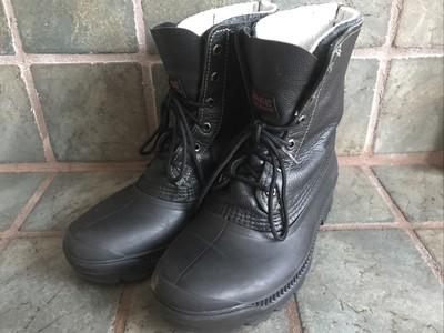 mens black boots canada