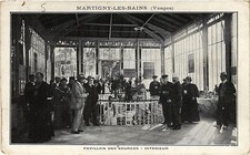 Old postcard Martigny-les-BAINS Pavillon des Sources - interior (406472)