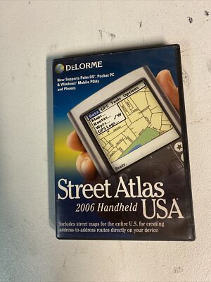 Boxed DeLorme Mapping Street Atlas USA 2006 for Handheld PDA (AO-007-513-101)
