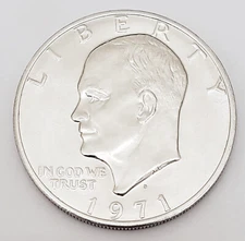 1971 D EISENHOWER DOLLAR COIN AVE CIRCULATED **FREE SHIPPING**