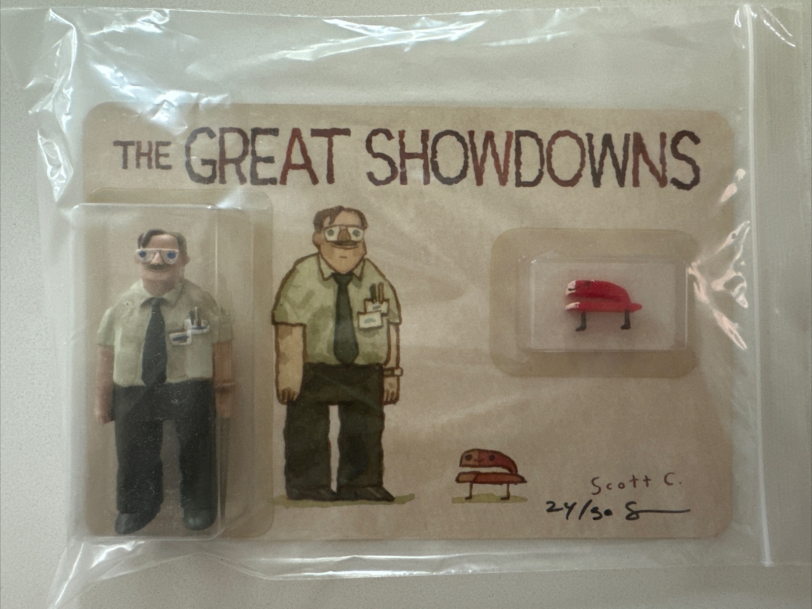 Scott C ⭐️The Stapler ⭐️ Great Showdown Sculpture LE50 ⭐️ SDCC 2020 ⭐️ NEW-image