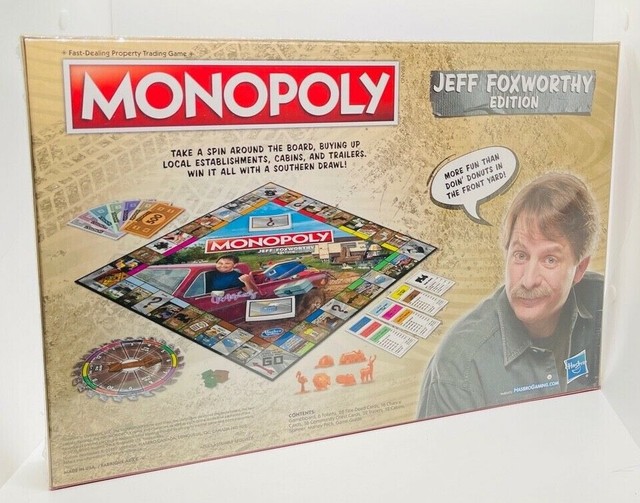 Monopoly E9802 Jeff Foxworthy Edition Board Game Featuring