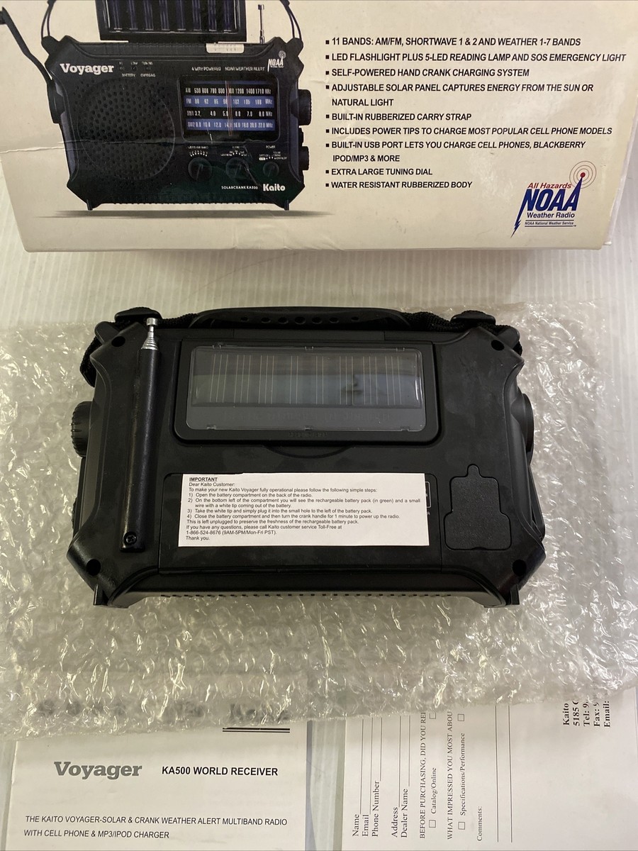 Kaito Voyager KA500 5-Way Emergency AM/FM/SW Weathe Produktbild-Vorschau 3