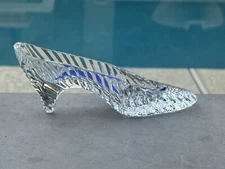 Tipperary Crystal Cinderella Slipper Paperweight Hand-Cut Irish Crystal 6”x2.5”