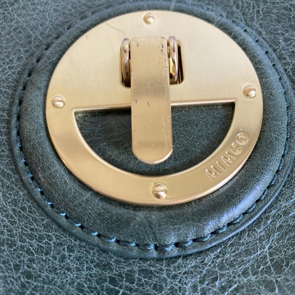 Клатч-конверт Mimco расплавленный зеленый 37x20 см очень чистый - Изображение 2 из 4