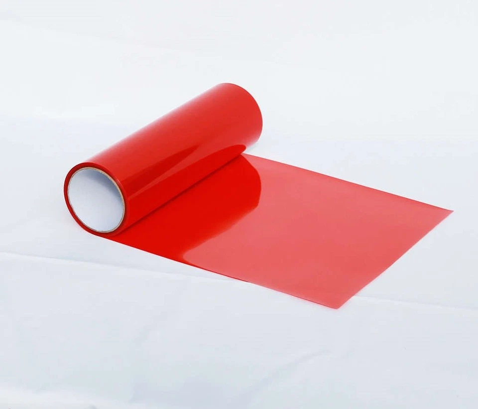 Rouge Phares Protection Film Coloré 100cm x 30cm Phares Antibrouillard Arrière - Photo 1/1