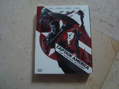 CAPTAIN AMERICA THE WINTER SOLDIER FULL SLIP Blu-Ray 3D SteelBook