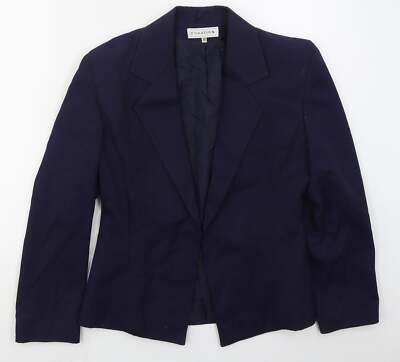 Equation Damen blau Polyestermischung Blazer Größe 12