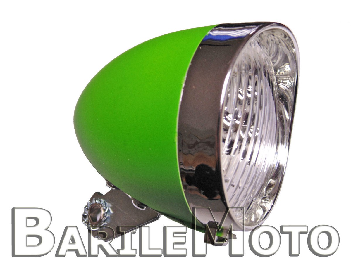 Faro Anteriore Per Bici Con 3 LED - Bianco, A Batterie AAA, Per City Bike E Graziella