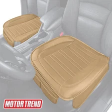 Motor Trend Faux Leather Front Seat Cover for Cars - Bottom Cushion Coverage ...