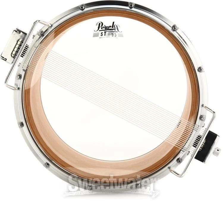 Pearl Championship Maple FFX Marching Snare Drum - 14 x 12 inch - Pure White - Image 2 of 4