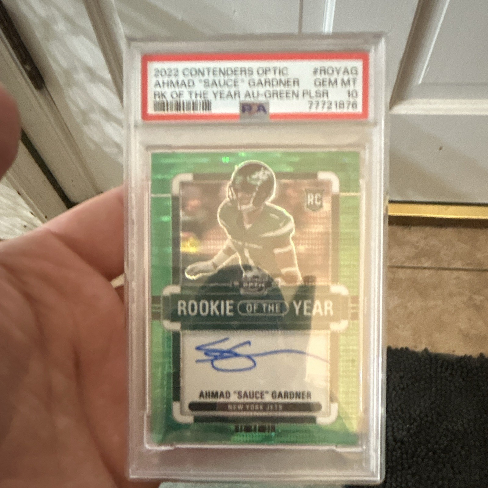 Sauce Gardner Panini Contenders Optic Rookie of the Year Contenders Autographs #ROYAG Base
