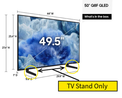 Samsung (Stand, Legs, Base) ONLY for a QLED Q8F 50''-55'' QN55Q8FAAFXZA  (2025)