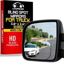 3.6x2.5 Hd Convex Blind Spot Mirror For Trucks Frameless Wide View
