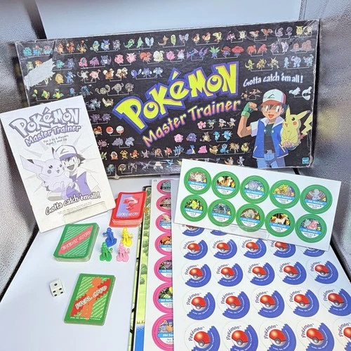 Pokémon Master Trainer 1999 Hasbro Board Game Vintage – See Photos / As Is