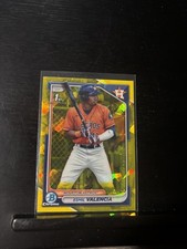 2024 Bowman Sapphire Edition - Chrome Prospects Esmil Valencia #BCP-75 Yellow...